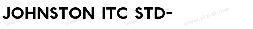 Johnston ITC Std字体转换